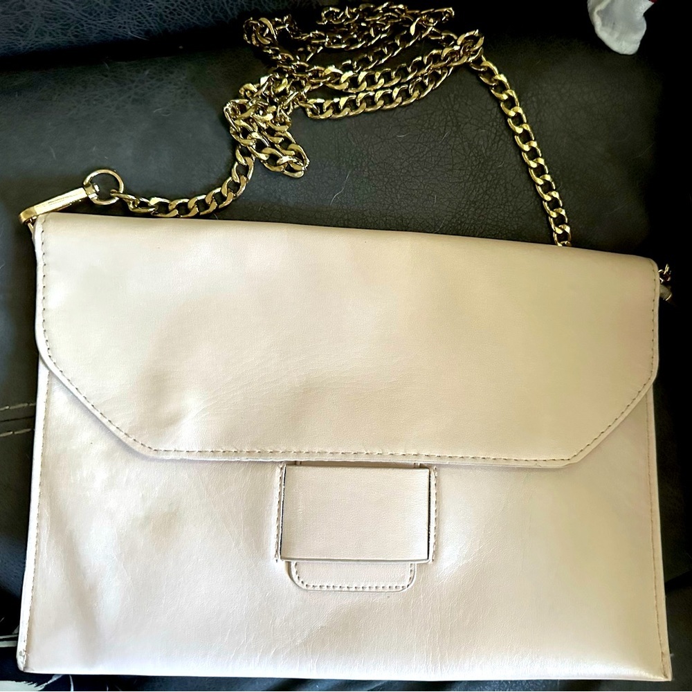 Charlotte Russe purse, clutch beige